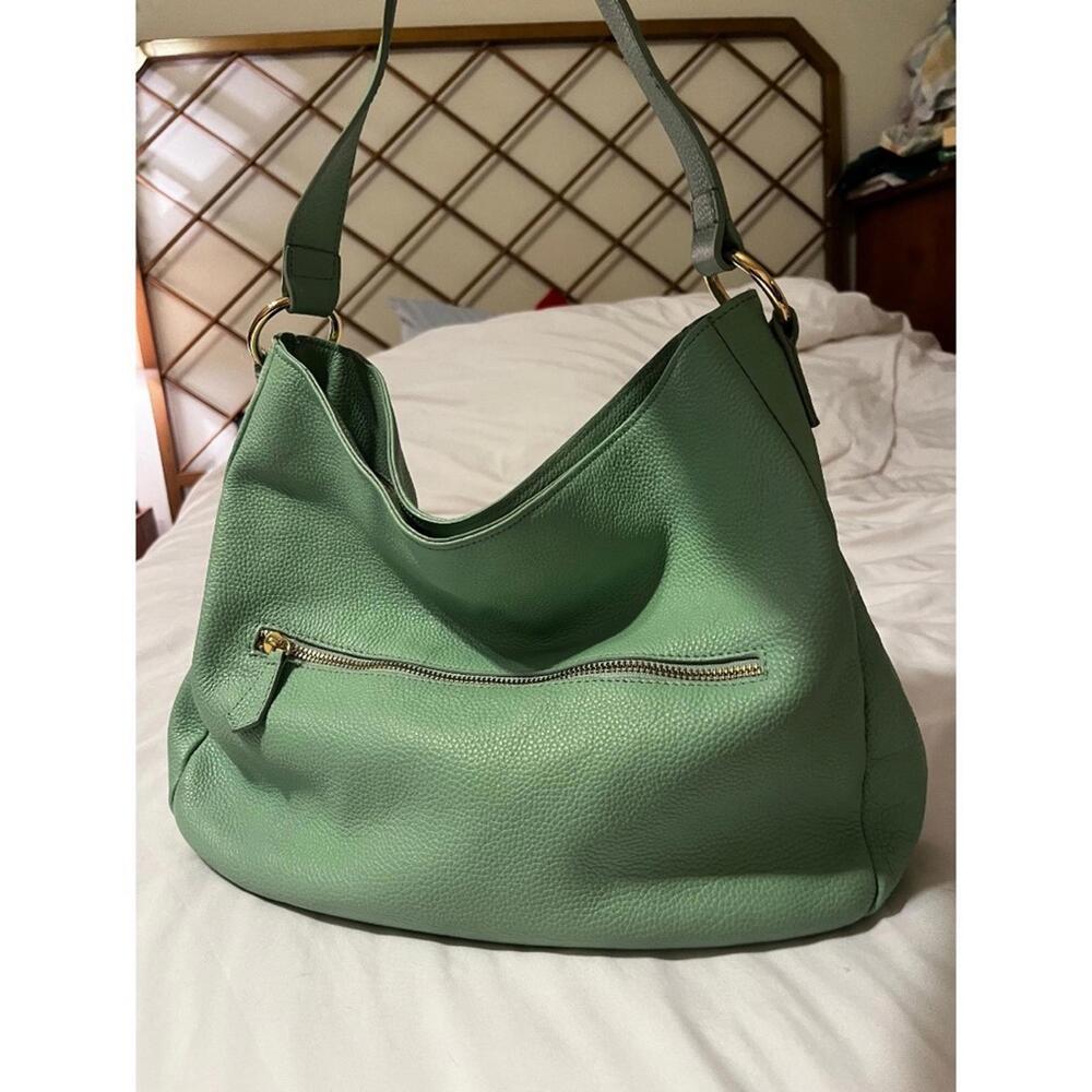 Mint Leather Hobo Bag - Picture 2 of 9